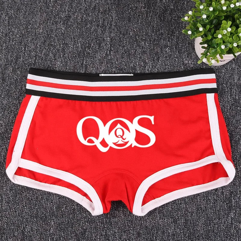 Queen of Spades Cotton Boyshort - Women's Breathable QOS Underwear | Cute Comfortable Panties