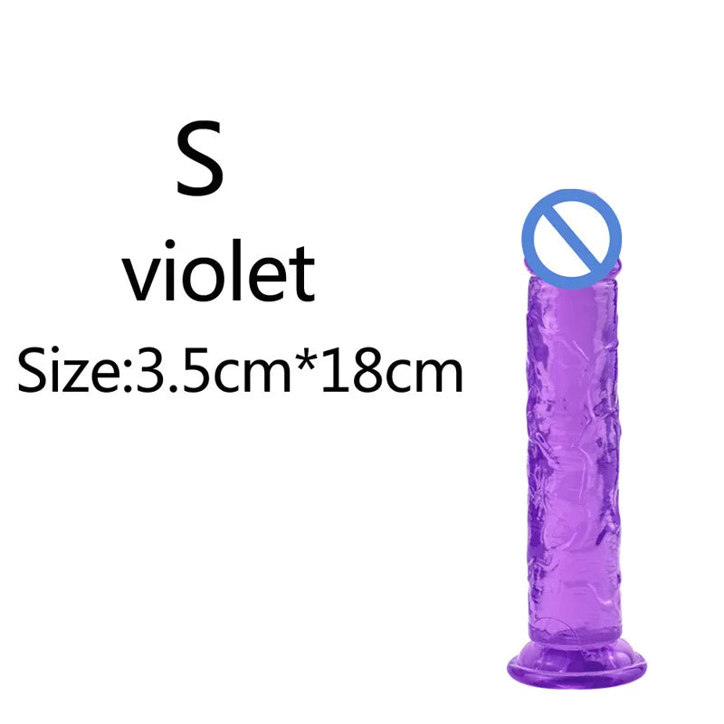 5 Colors Dildo With Suction Cup Simifo