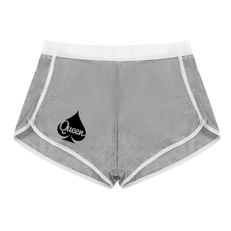 Queen of Spades Women's Cotton Boxer Shorts - Breathable Boyshort Panties | Comfortable Sports Underwear