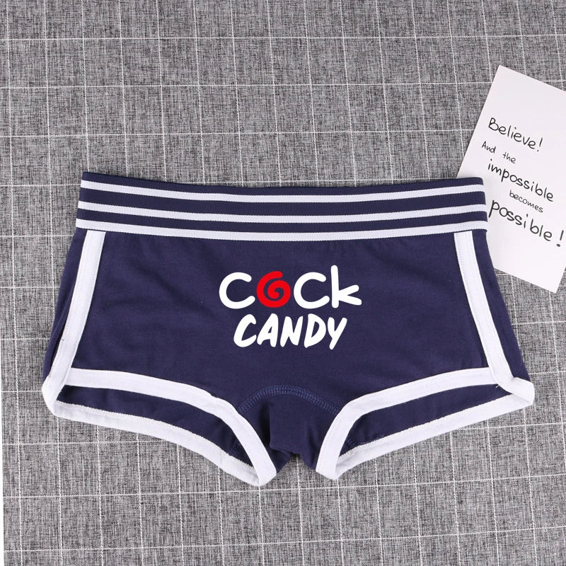 COCK CANDY Women's Cotton Boxer Shorts - Breathable Boyshort Panties | Comfortable Intimates