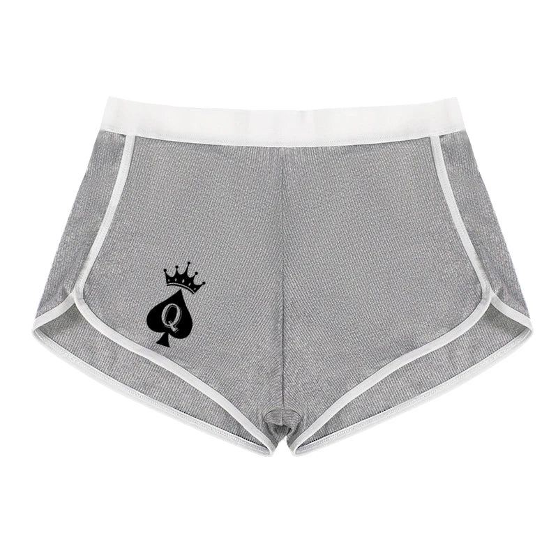 Queen of Spades Women's Cotton Boxer Shorts - Breathable Boyshort Panties | Comfortable Sports Underwear