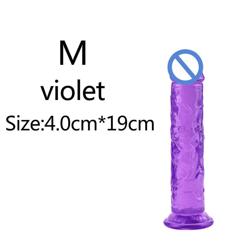 5 Colors Dildo With Suction Cup Simifo