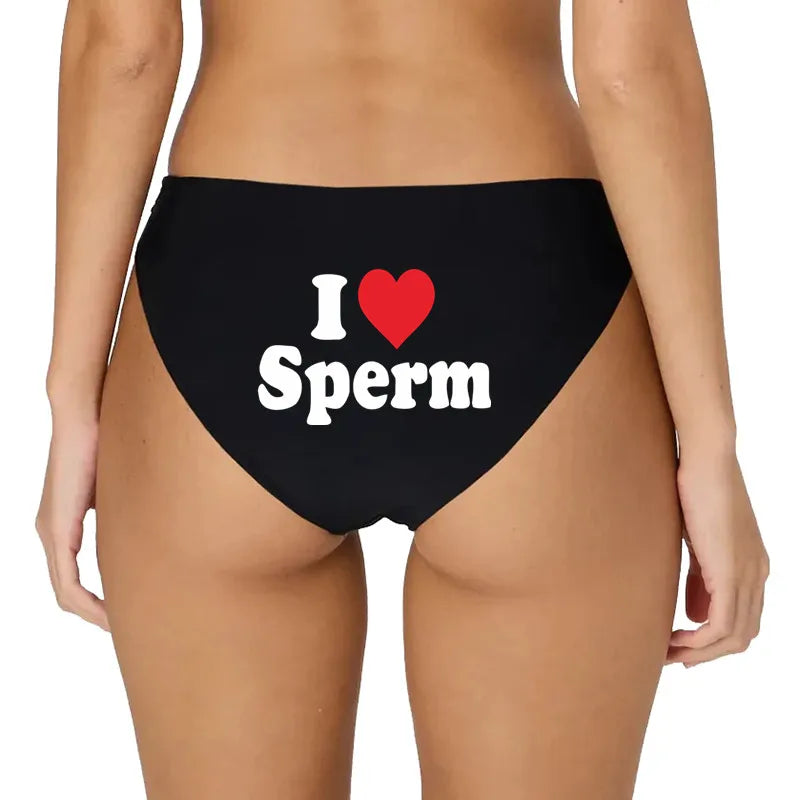 I LOVE S... Funny Women's Panties - Comfortable Cotton Underwear | Novelty Lingerie Gift