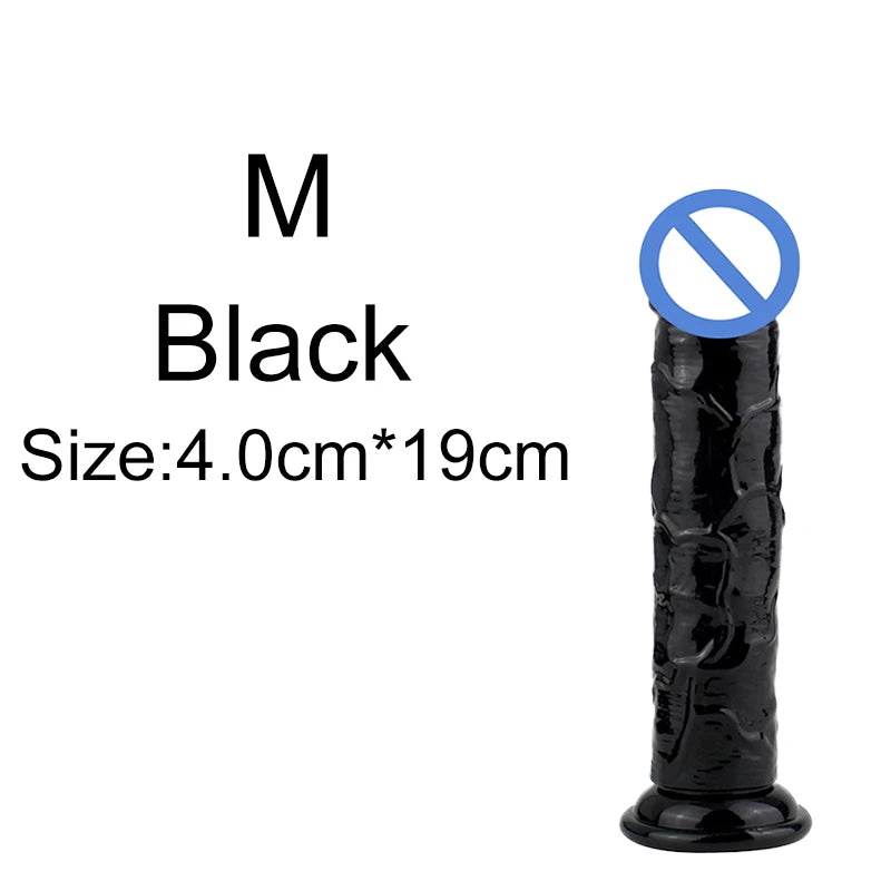 5 Colors Dildo With Suction Cup Simifo