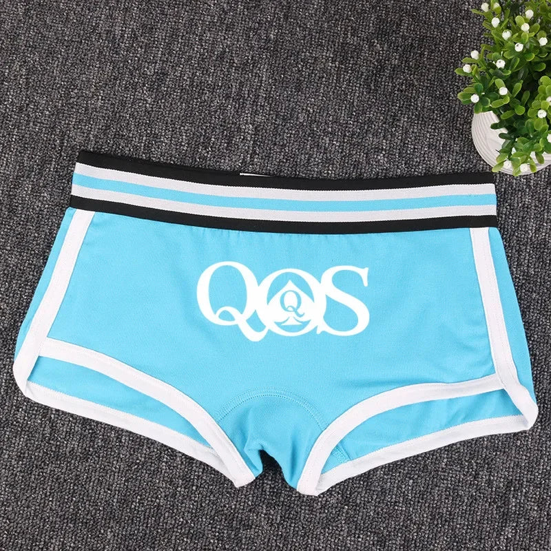 Queen of Spades Cotton Boyshort - Women's Breathable QOS Underwear | Cute Comfortable Panties