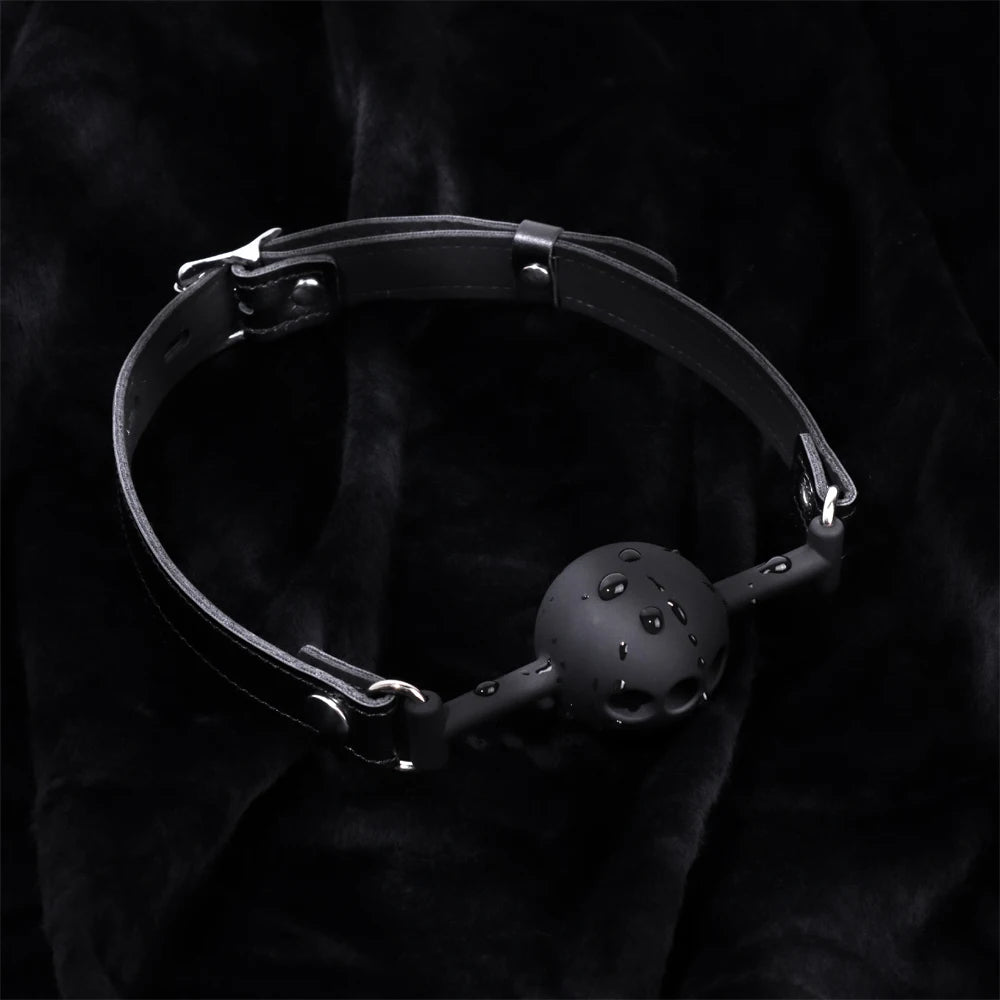 Black Silicone Ball Gag Simifo