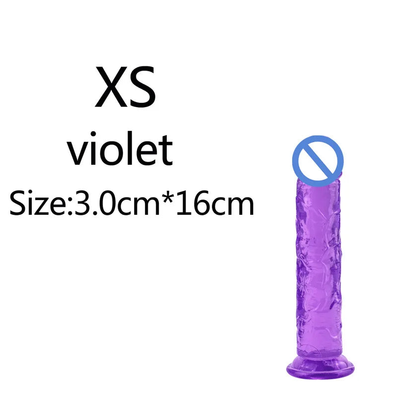 5 Colors Dildo With Suction Cup Simifo