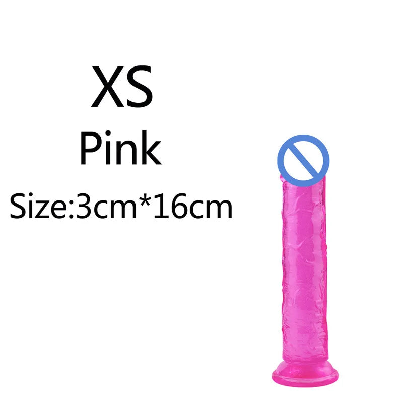 5 Colors Dildo With Suction Cup Simifo