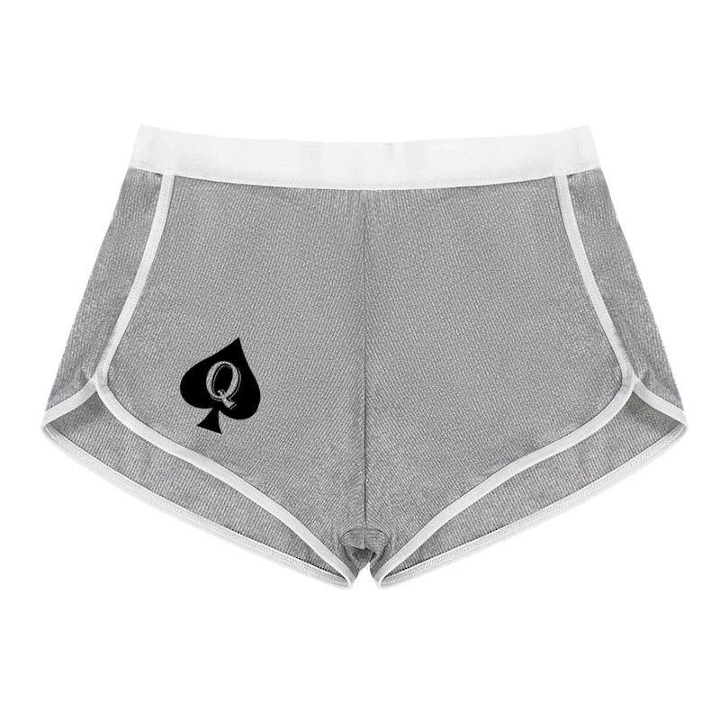 Queen of Spades Women's Cotton Boxer Shorts - Breathable Boyshort Panties | Comfortable Sports Underwear