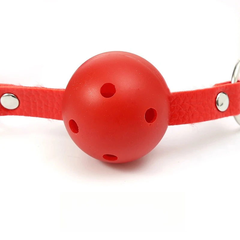 Leather Ball Gag Simifo