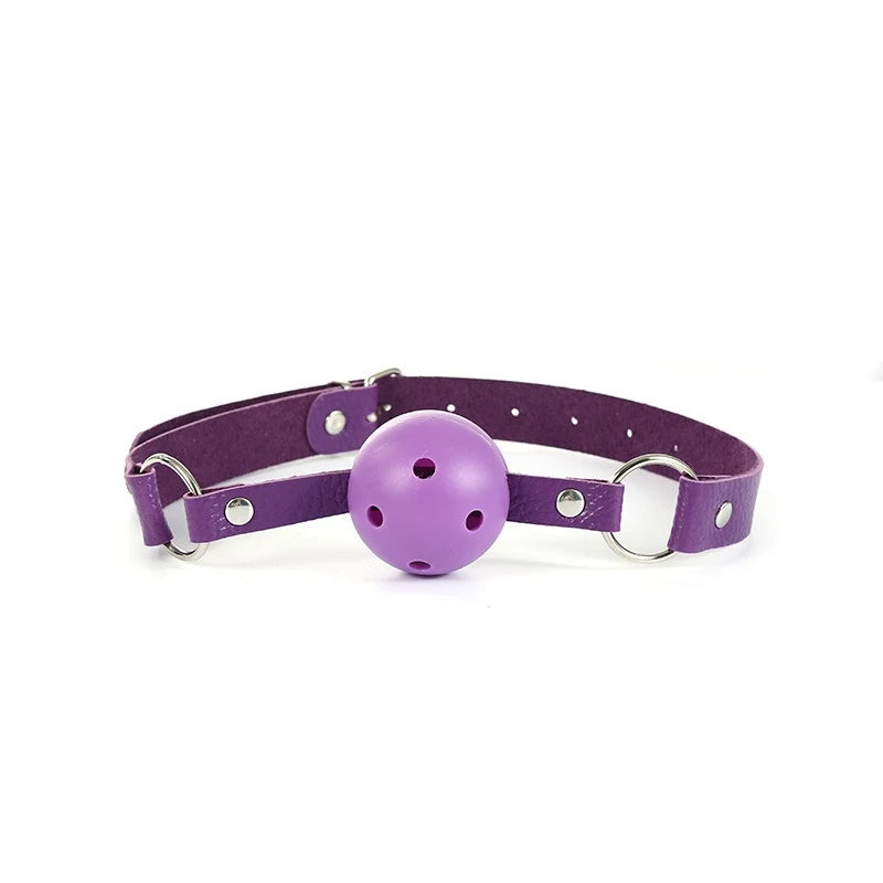 Leather Ball Gag Simifo
