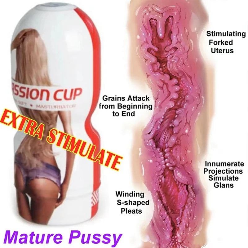 Electric Vibrating Male Masturbator - Realistic Silicone Vagina Stroker | Men's Pleasure Toy