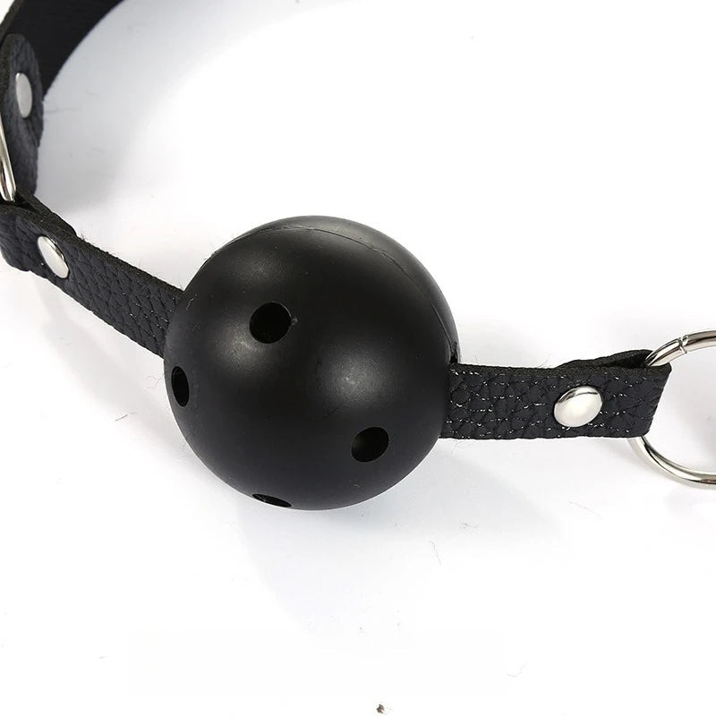 Leather Ball Gag Simifo