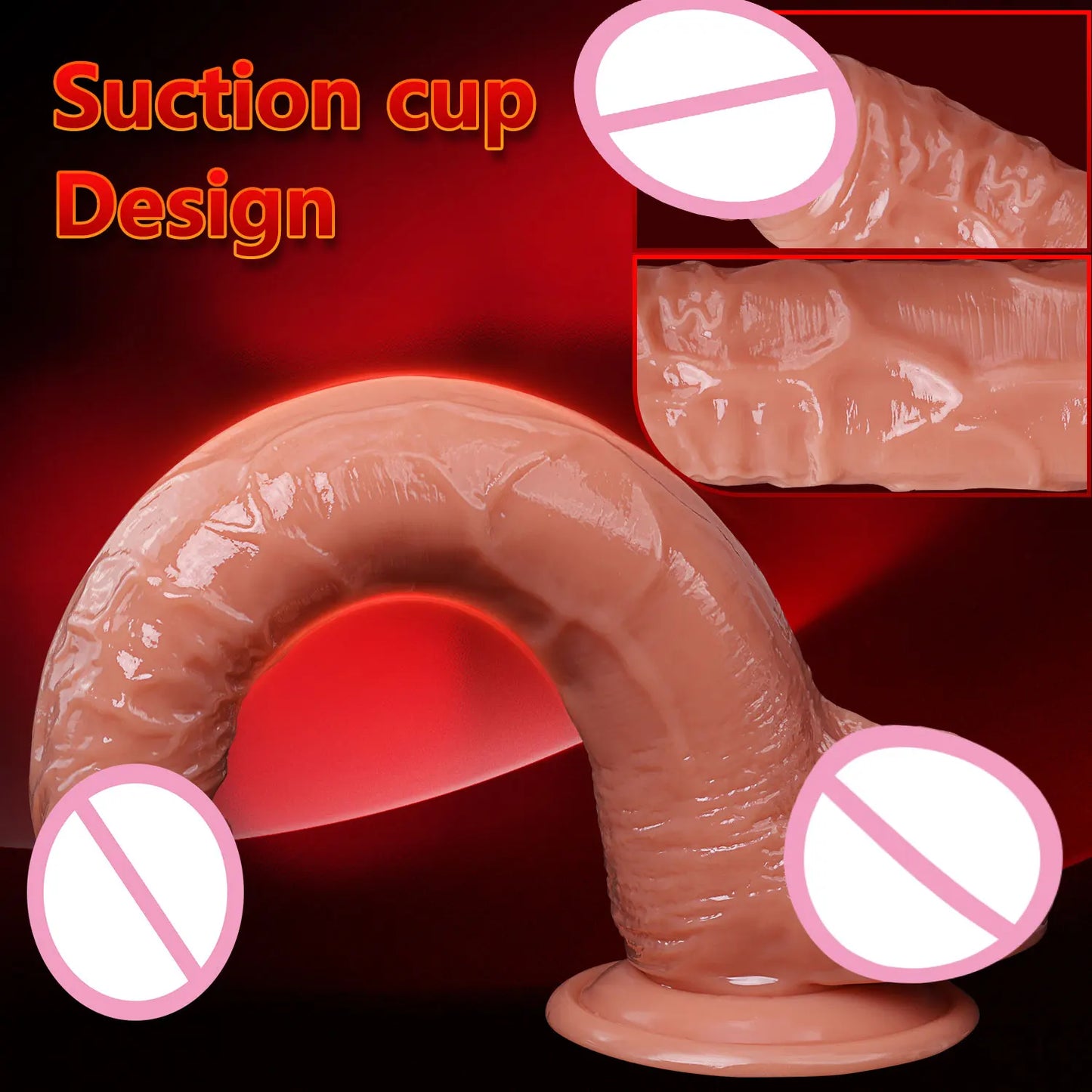 11 Inch Long Realistic Dildo With Suction Cup