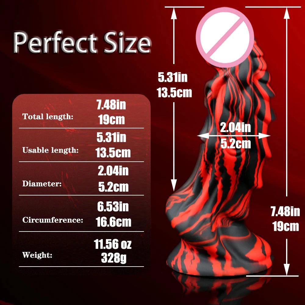 Dragon Dildo with Suction Cup Simifo