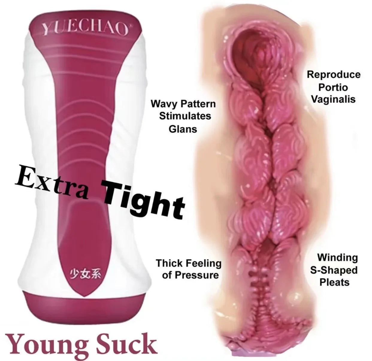 Electric Vibrating Male Masturbator - Realistic Silicone Vagina Stroker | Men's Pleasure Toy