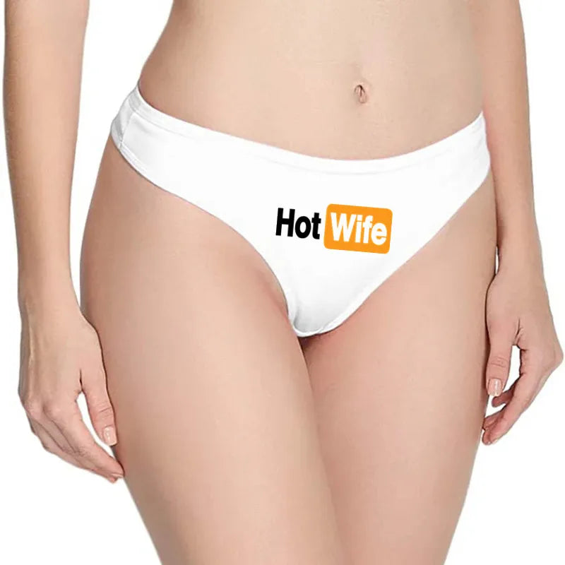 HOT WIFE Letters Women's Underwear - Seamless Low Waist Sports Panties | Traceless Fitness Brief
