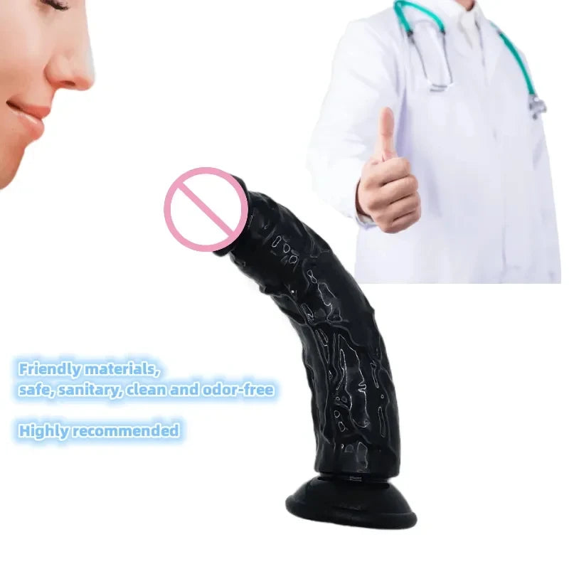 Realistic G-Spot Jelly Dildo with Suction Cup - Silicone Penis Butt Plug | Women's Pleasure Toy