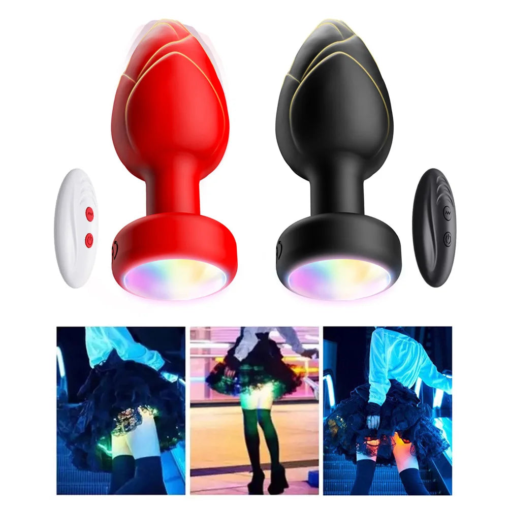 LED Colorful Light Butt Plug