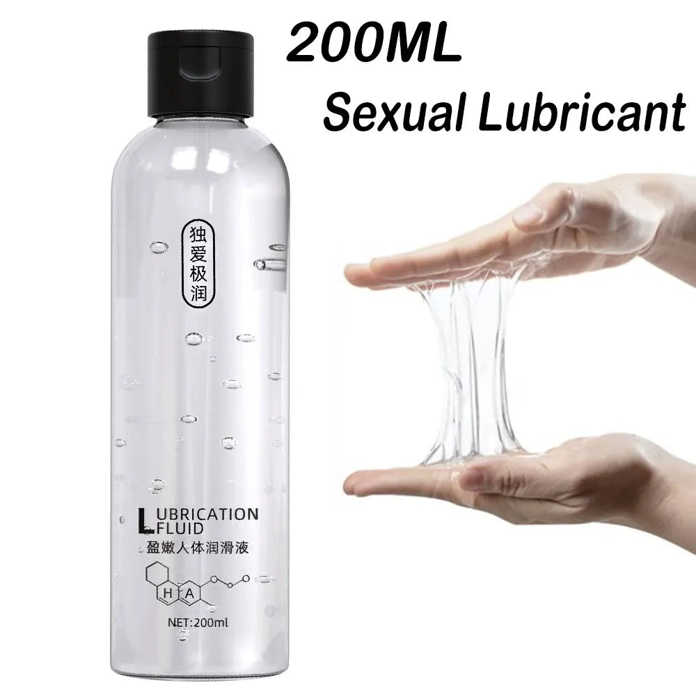 Water-Based Personal Lubricant - Safe Intimate Gel for Women, Men & Couples (200ml/500ml)