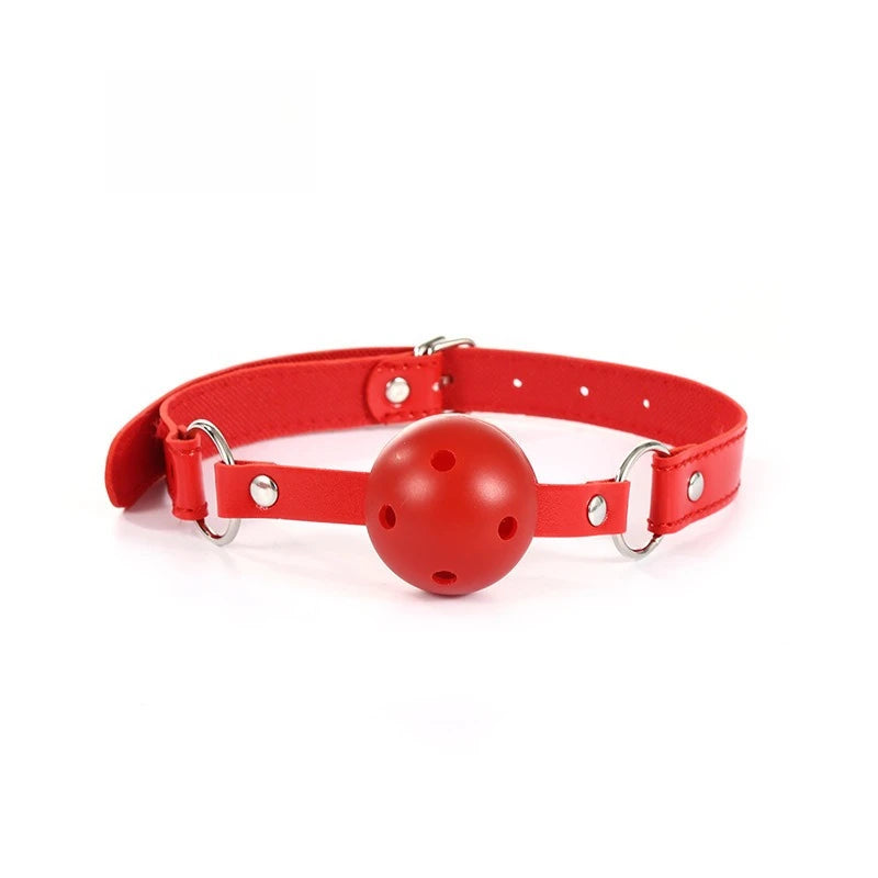 Leather Ball Gag Simifo
