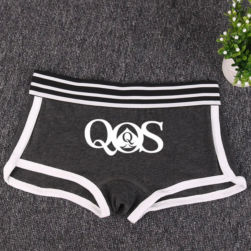 Queen of Spades Cotton Boyshort - Women's Breathable QOS Underwear | Cute Comfortable Panties