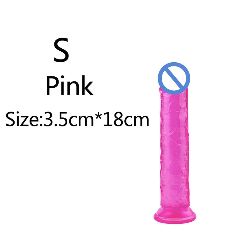 5 Colors Dildo With Suction Cup Simifo