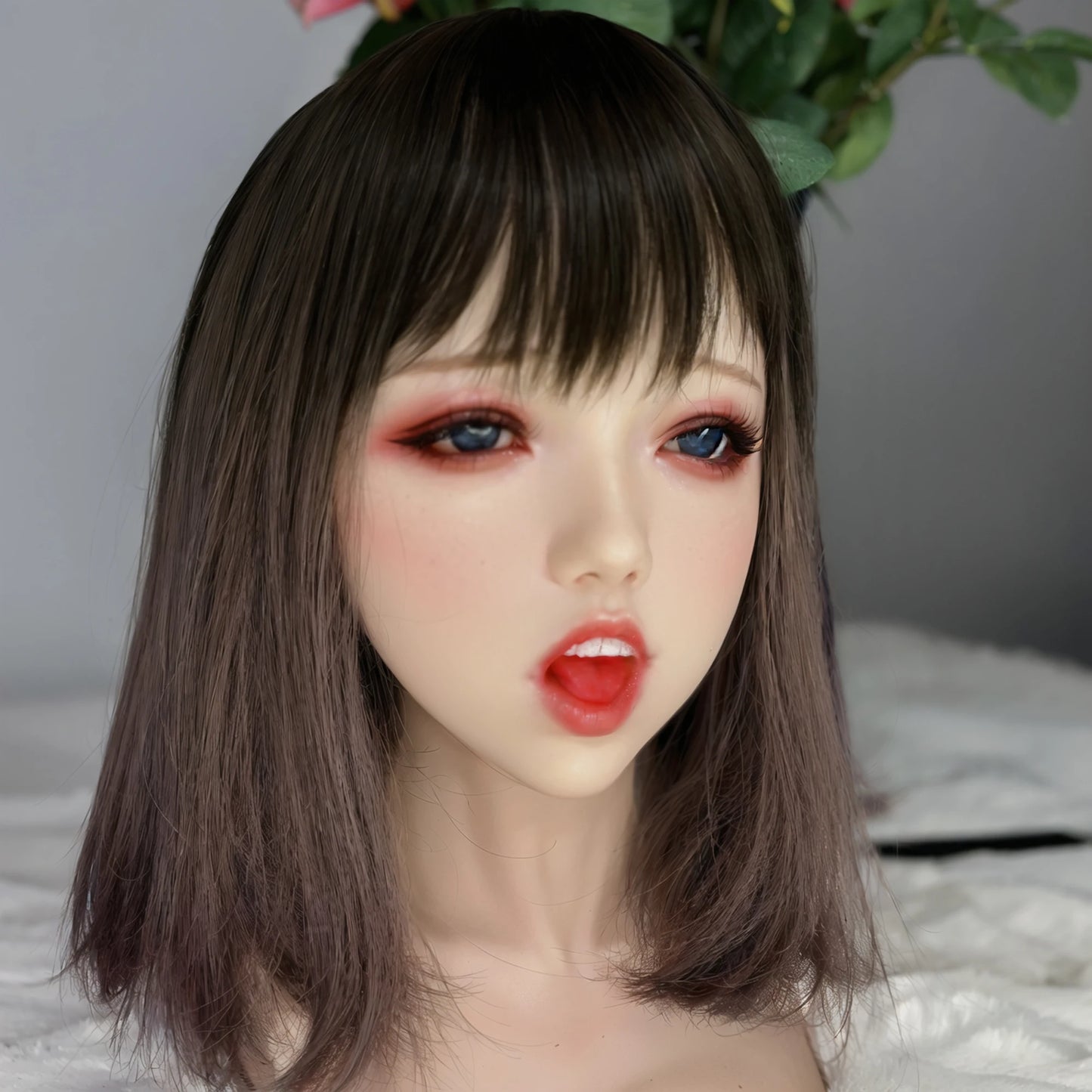 Realistic TPE Doll Head - Lifelike Female Face Oral Masturbator | Men's Pleasure Toy
