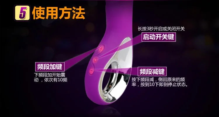 Pink - Purple vibrator Simifo
