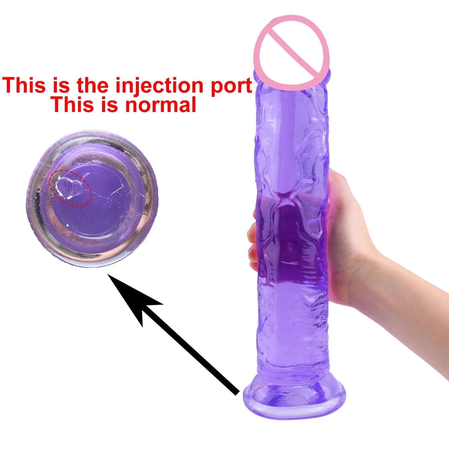 5 Colors Dildo With Suction Cup Simifo