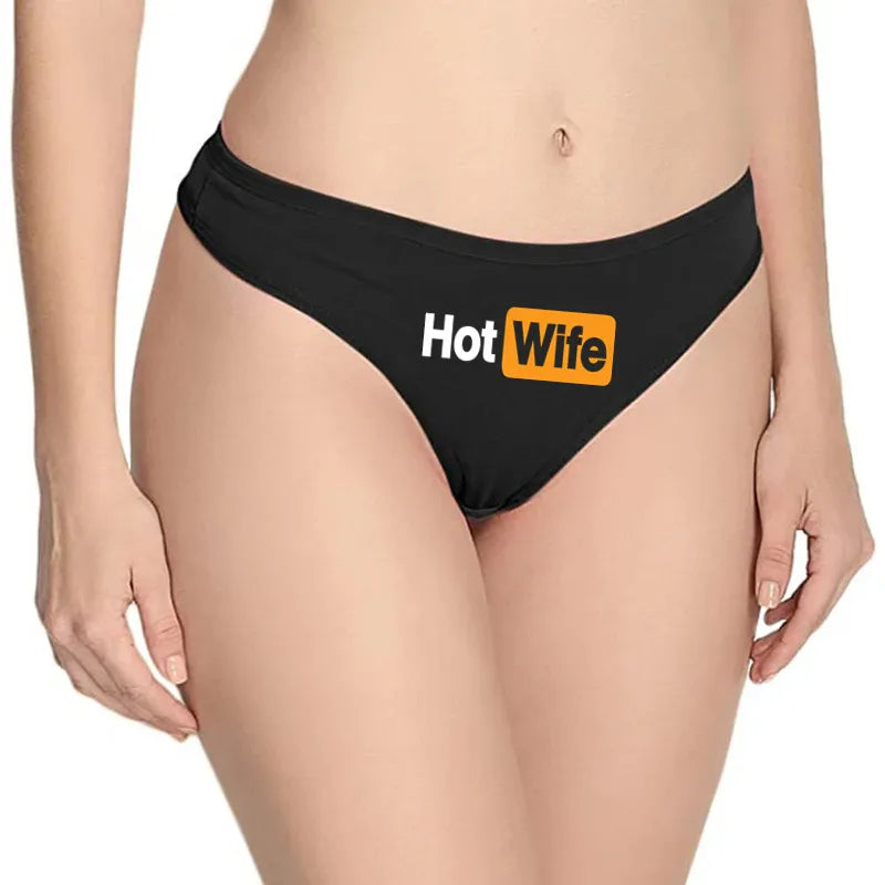HOT WIFE Letters Women's Underwear - Seamless Low Waist Sports Panties | Traceless Fitness Brief