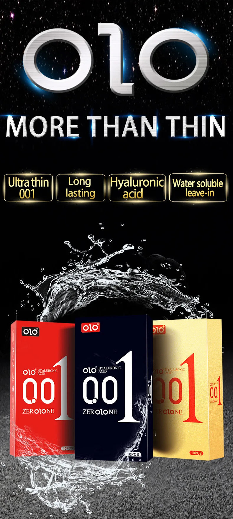 Ultra Thin Condoms - Ice & Fire Sensation (10 Pack)
