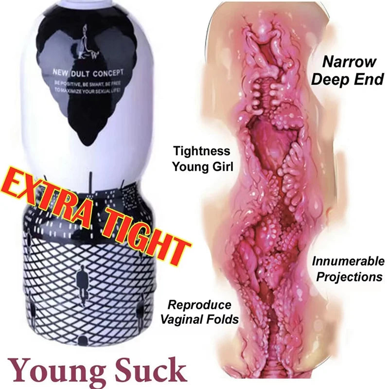 Electric Vibrating Male Masturbator - Realistic Silicone Vagina Stroker | Men's Pleasure Toy