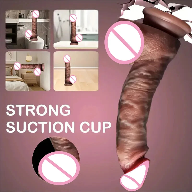 Telescopic Vibrating Realistic Dildo
