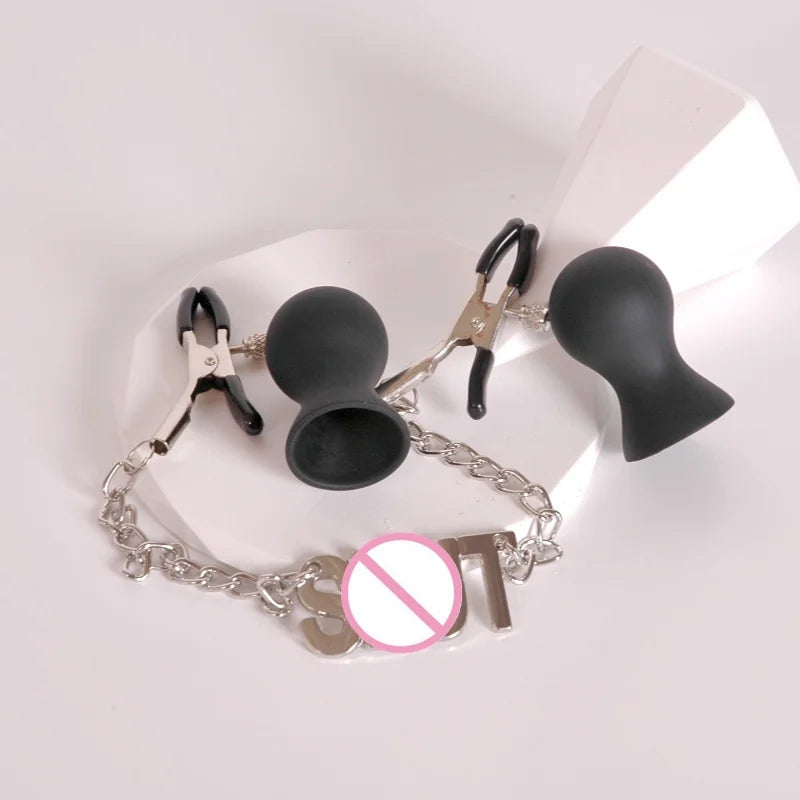 Bondage Nipple Clamps-Sucker Simifo