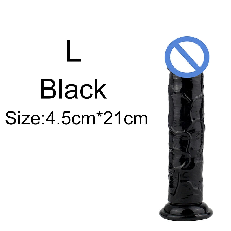 5 Colors Dildo With Suction Cup Simifo