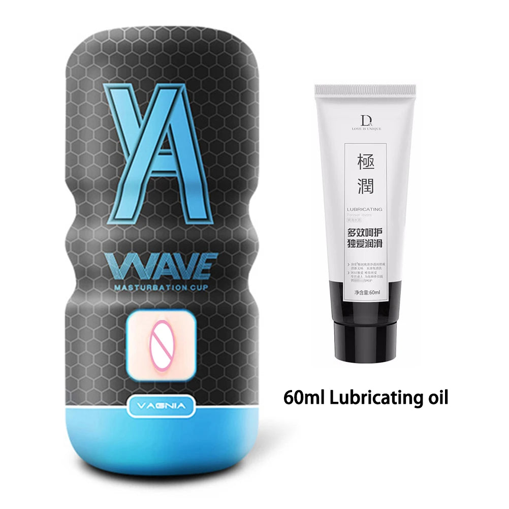 Powerful Sucking Male Masturbator Cup - Realistic Anal & Vagina Pocket Pussy | Blowjob Stroker