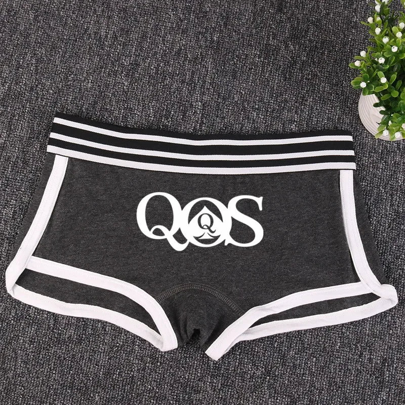 Queen of Spades Cotton Boyshort - Women's Breathable QOS Underwear | Cute Comfortable Panties