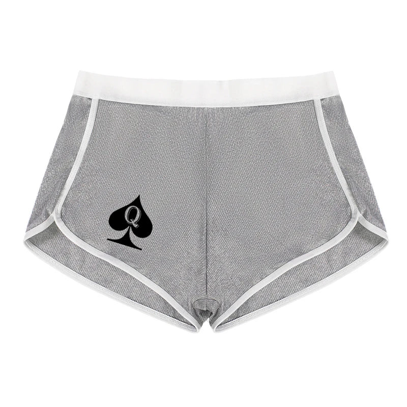Queen of Spades Women's Cotton Boxer Shorts - Breathable Boyshort Panties | Comfortable Sports Underwear