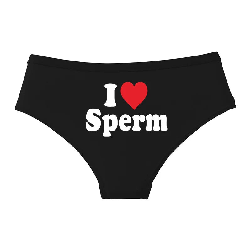 I LOVE S... Funny Women's Panties - Comfortable Cotton Underwear | Novelty Lingerie Gift
