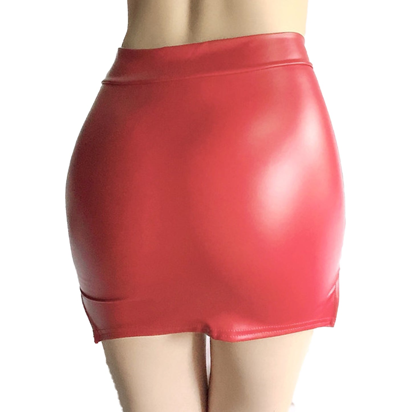 Sexy Womens Leather Miniskirt