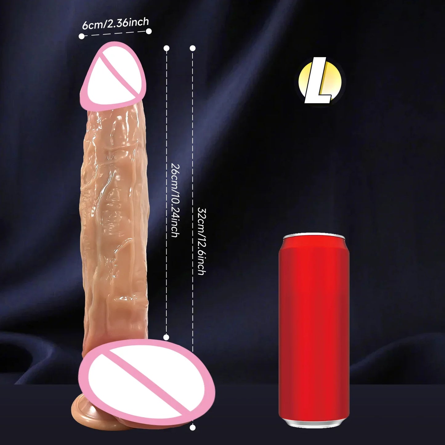 Realistic Big Dildo With Suction Cup