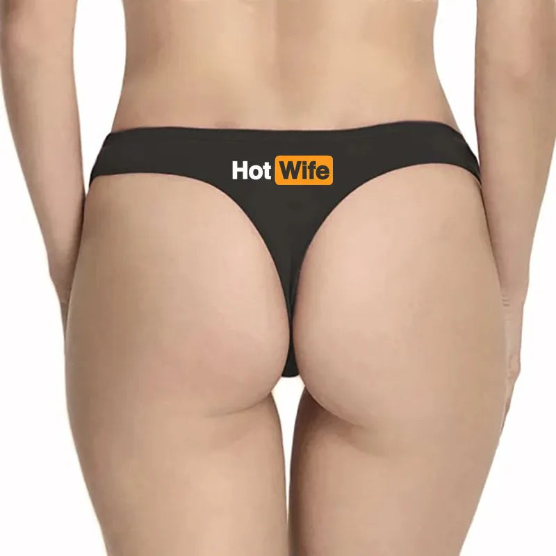 HOT WIFE Letters Women's Underwear - Seamless Low Waist Sports Panties | Traceless Fitness Brief