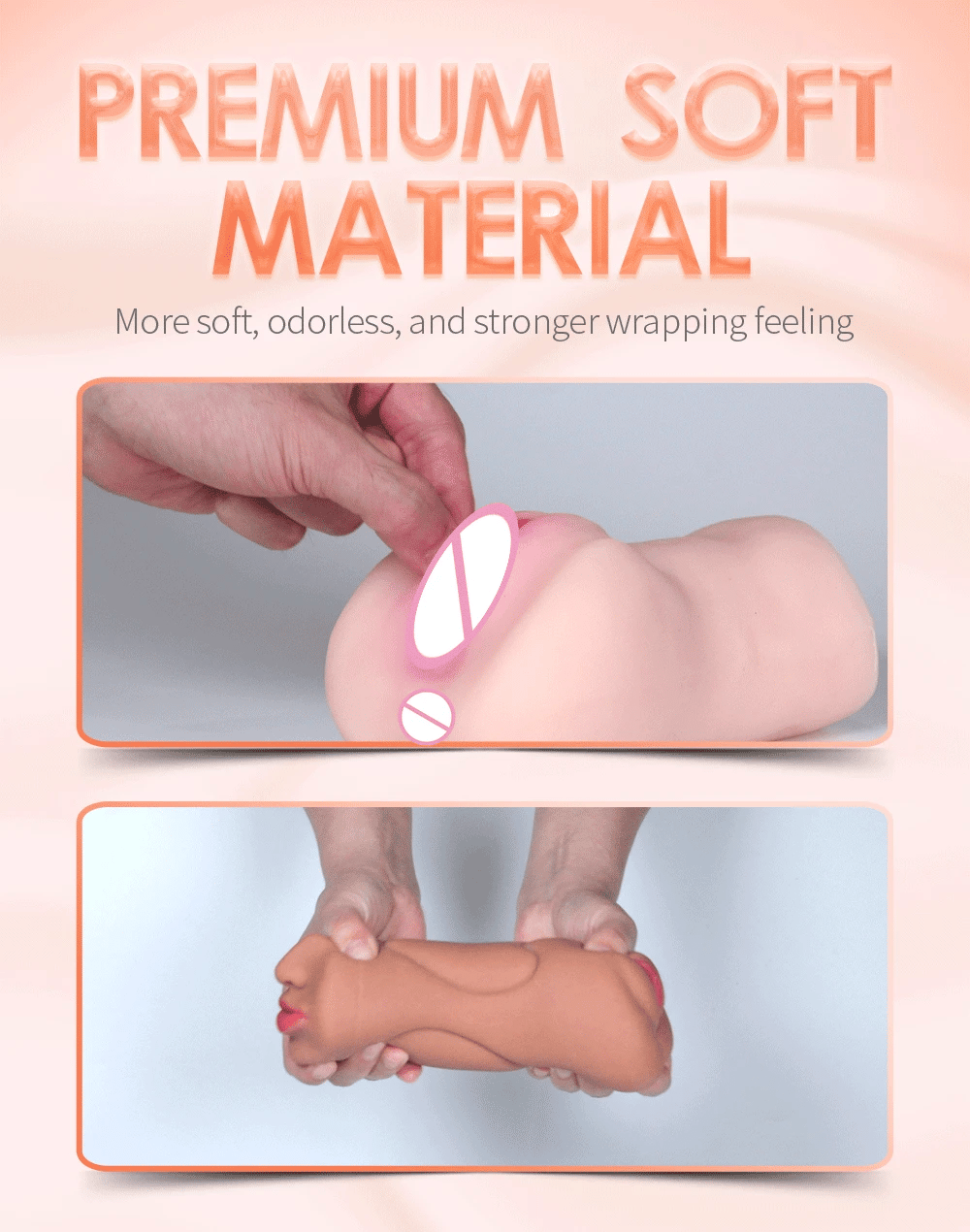 3-in-1 Male Masturbator - Deep Throat, Vagina & Oral Stroker | Realistic TPE Pleasure Toy