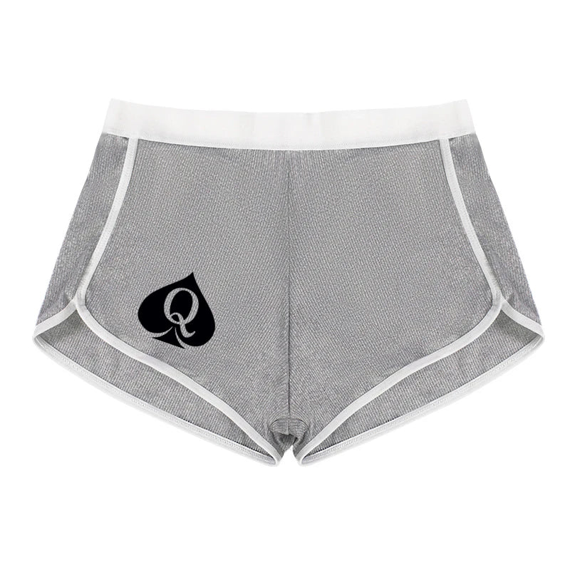 Queen of Spades Women's Cotton Boxer Shorts - Breathable Boyshort Panties | Comfortable Sports Underwear