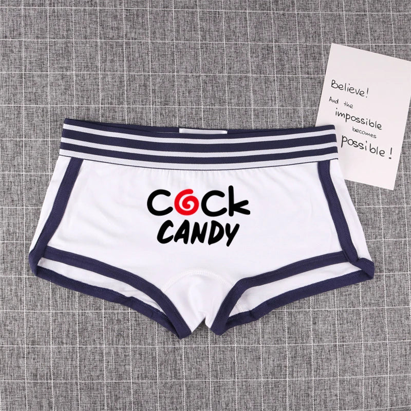 COCK CANDY Women's Cotton Boxer Shorts - Breathable Boyshort Panties | Comfortable Intimates