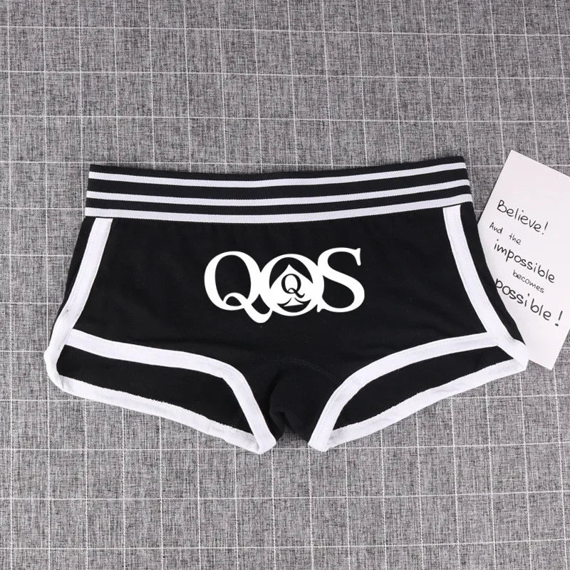 Queen of Spades Cotton Boyshort - Women's Breathable QOS Underwear | Cute Comfortable Panties