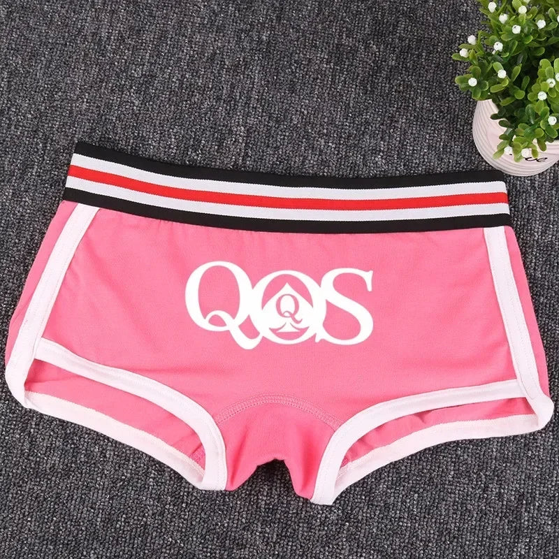 Queen of Spades Cotton Boyshort - Women's Breathable QOS Underwear | Cute Comfortable Panties