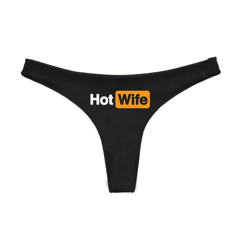 HOT WIFE Letters Women's Underwear - Seamless Low Waist Sports Panties | Traceless Fitness Brief