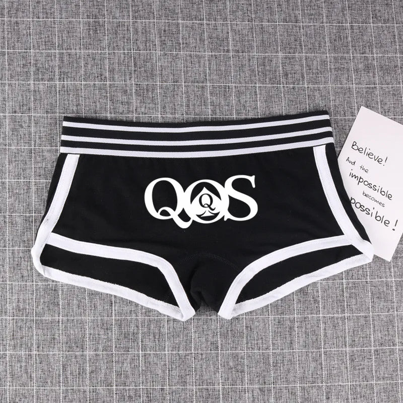 Queen of Spades Cotton Boyshort - Women's Breathable QOS Underwear | Cute Comfortable Panties